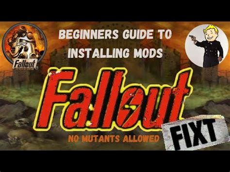 Installing Fallout Fixt for Fallout 1 .